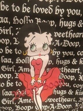 Betty Boop Red, Black & White Retro Pop Art Print